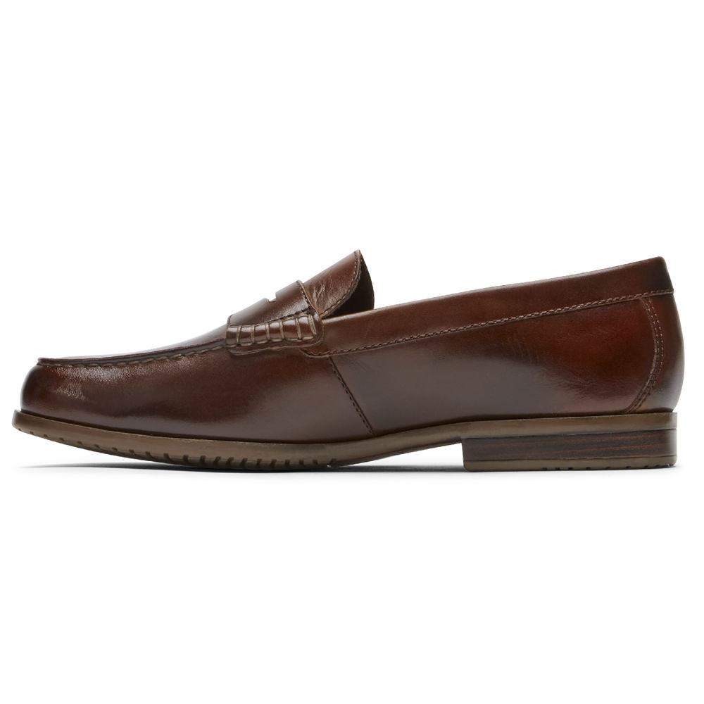 Rockport Mens Curtys Penny - Loafers Brown - KTC540361